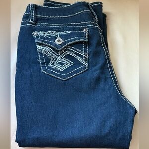 Hydraulic Dark Blue capri Jeans